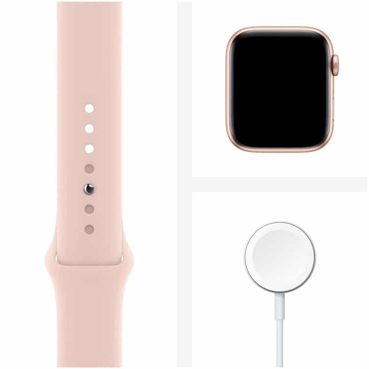 Inhoud pakket Apple Watch 6 Goud/Roze