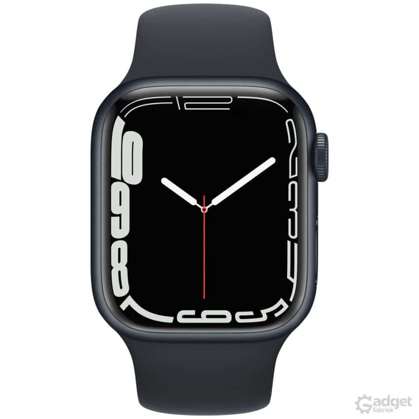 Apple Watch Series 7 - 41 mm - zwart - sportbandje - aluminum
